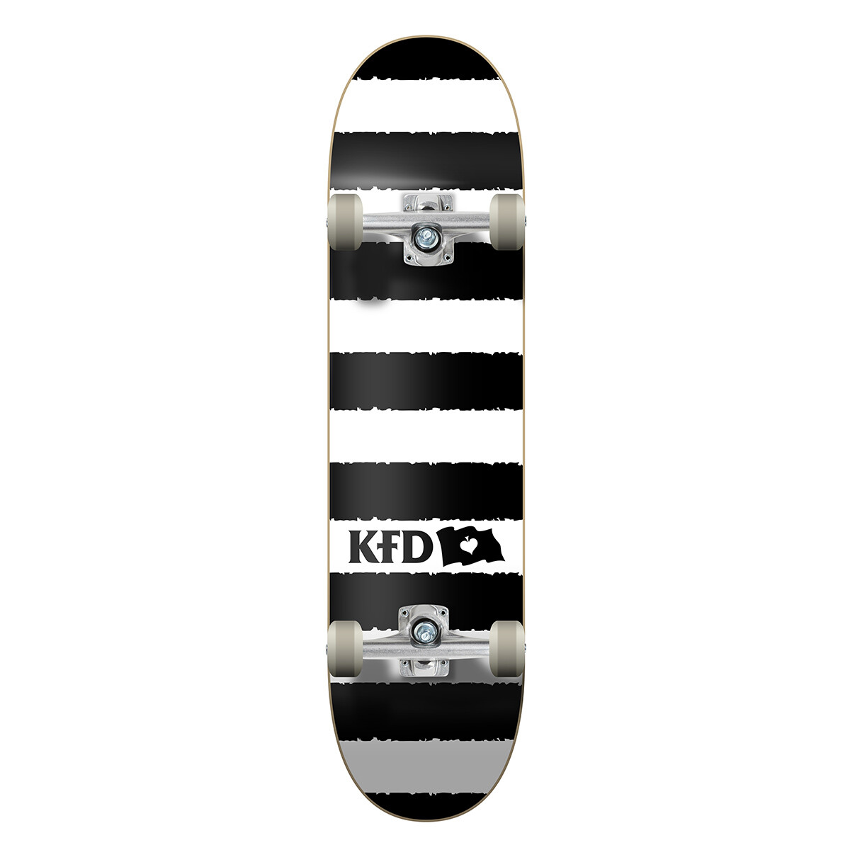 Skate Completo KFD Progressive Stripes White 8" 