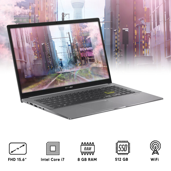 Notebook Asus Core I7 4.7ghz, 8gb, 512gb Ssd, 15.6" NOTEBOOK ASUS CORE I7 4.7GHZ, 8GB, 512GB
