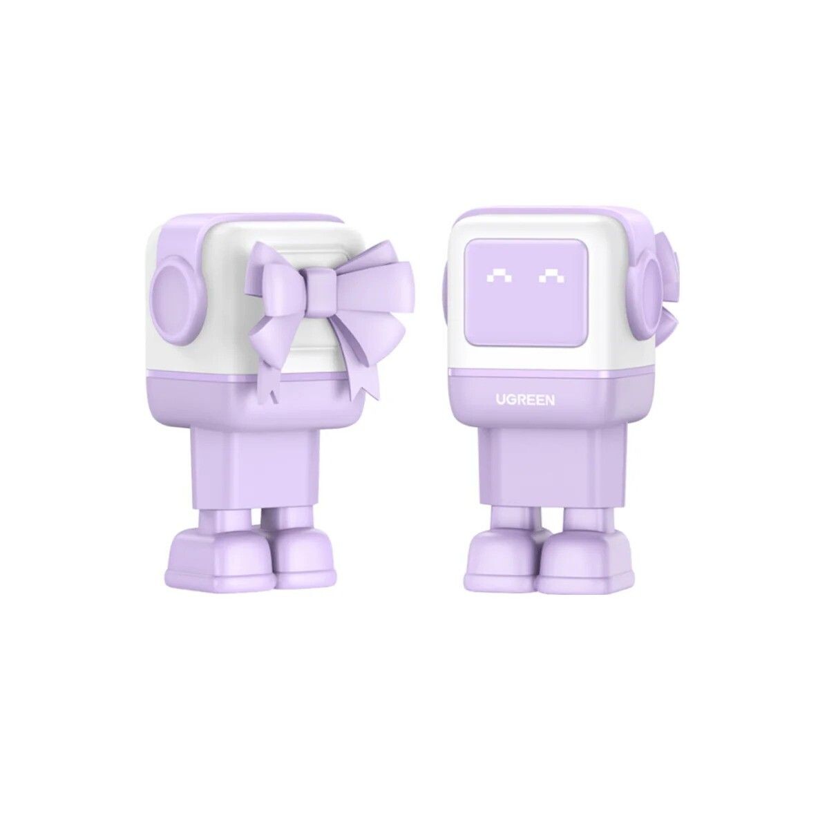Ugreen Cargador Mini Robot 2USB/USBC 65W Purple 