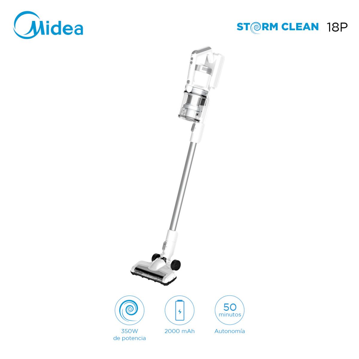 Aspiradora Stick Inalámbrica Multiciclónica Midea 2 en 1 