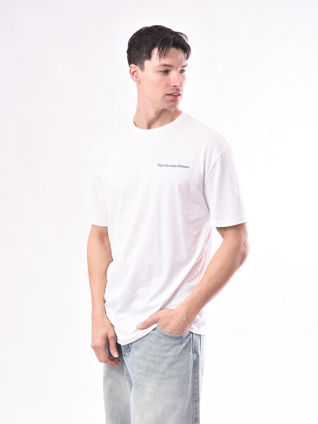 REMERA NATURE BLANCO
