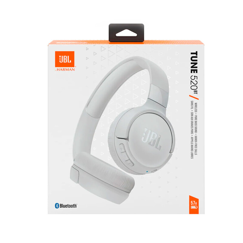 AURICULARES INALAMBRICOS BLUETOOTH JBL T520 BLANCOS AURICULARES INALAMBRICOS BLUETOOTH JBL T520 BLANCOS