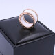 Bulgari Bzero 1 anillo oro 18k rosa y cerámica blanca con estuche original. Bulgari Bzero 1 anillo oro 18k rosa y cerámica blanca con estuche original.