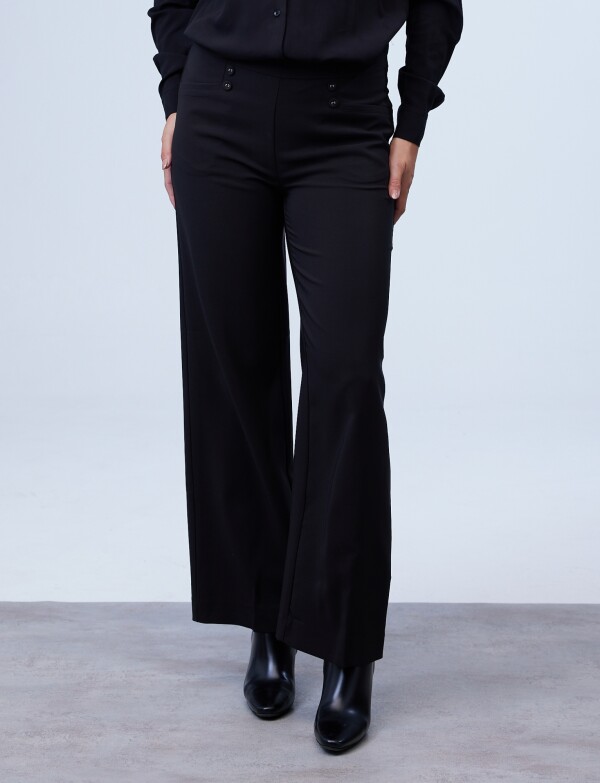 Pantalon Wide Leg NEGRO