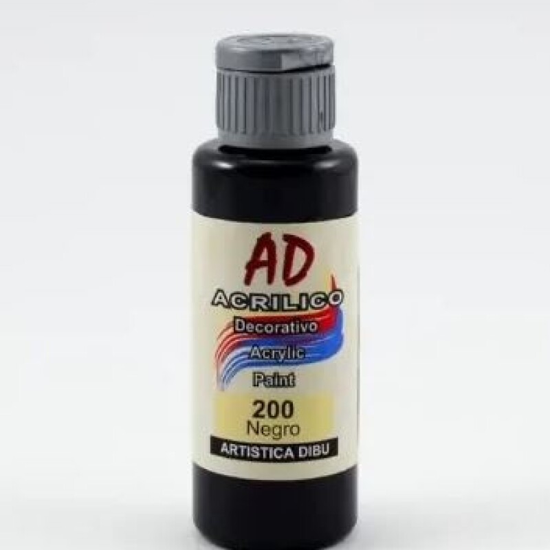 Acrílico Decorativo Ad 60 Ml Negro #Acrílico Decorativo Ad 60 Ml Negro
