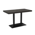 Mesa De Comedor Restó Mdf 120x60x75cm Marrón oscuro