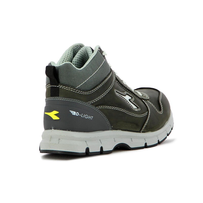 DIADORA Safety Shoes UPPER PU OUTSOLERUN MID S3S Gris Oscuro