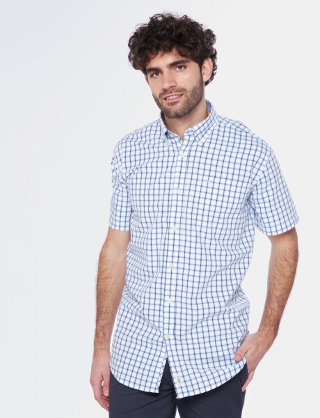 CAMISA A CUADROS Azul
