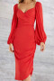 Vestido Cris Rojo