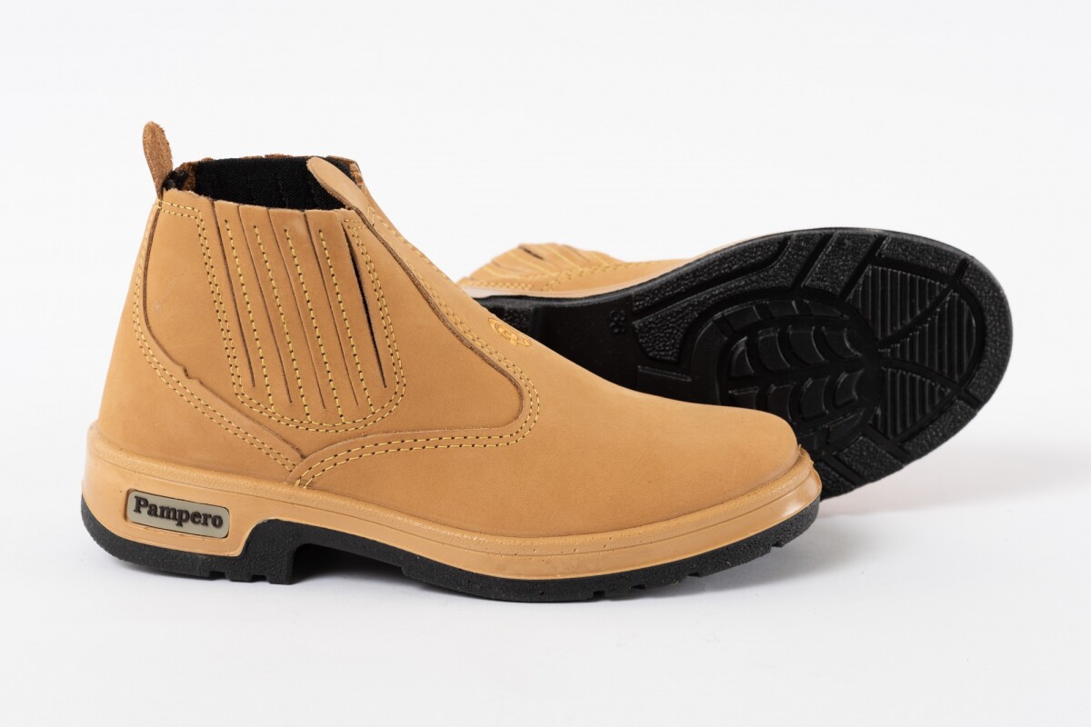 BOTIN BIGUA LOGO BORDADO Beige