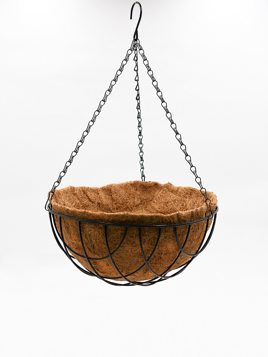 MACETA COLGANTE FIBRA DE COCO - MARRON 