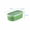 Recipiente Tupper en Plastico Resistente con Tapa Transparente Tramontina 650ml Verde