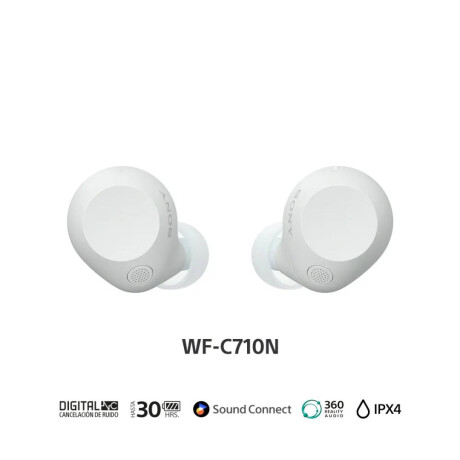 Auricular Sony TW WF-C710N Blanco