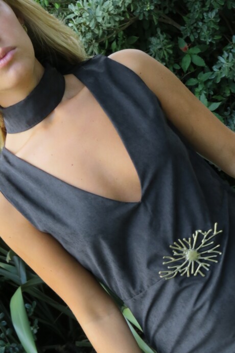 Ribbon Dress Negro