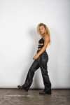 Pantalón cuerina Negro