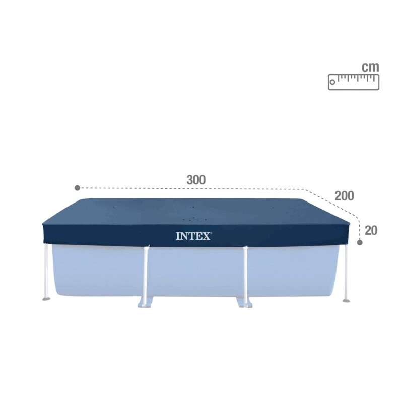 INTEX COBERTOR LONA PISCINA ESTRUCTURAL 300X200 Intex Cobertor Lona Piscina Estructural 300x200