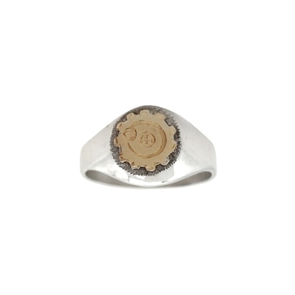 Anillo Profesión Ingeniería -Plata y Oro -Sin Piedra-AP5061 sinpiedra