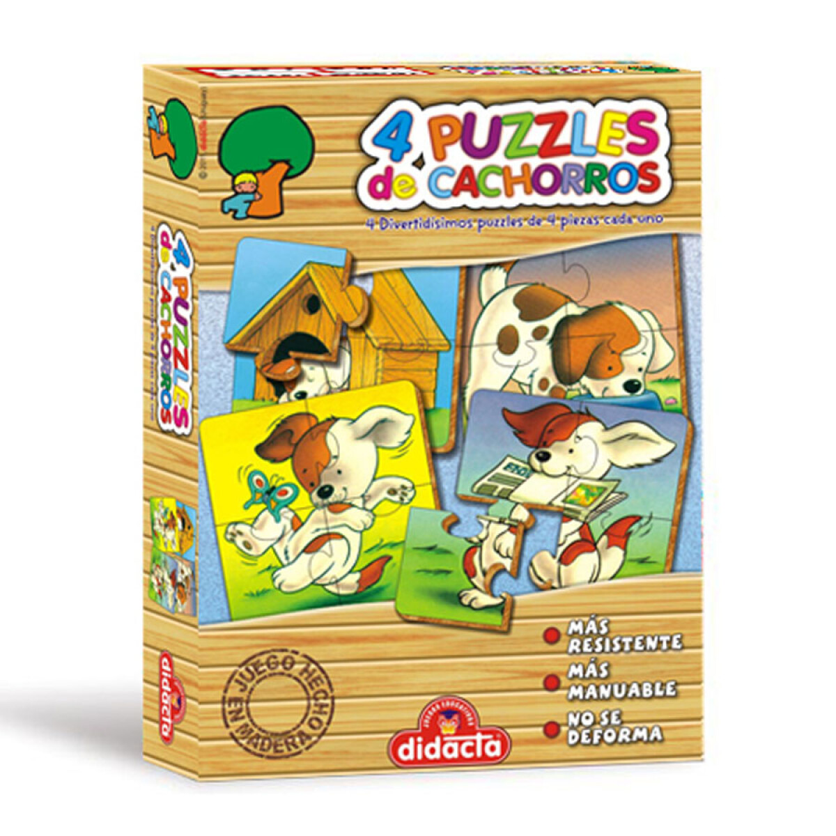 Juego de Mesa 4 Puzzles de los Cachorros Didacta 