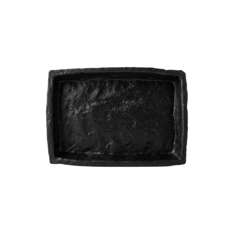 JABONERA NEGRO RECT EFECTO PIEDRA Unica