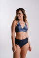 Bikini Marilyn con Bikini Alta Gris/Azul