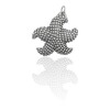 Dije Colgante Estrella de Mar-Plata 925 inflada quemada-Sin Piedra-CP3359 Sinpiedra