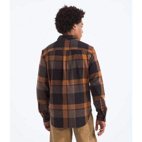 Camisa de Franela Arroyo Burnt Umber Macro Small