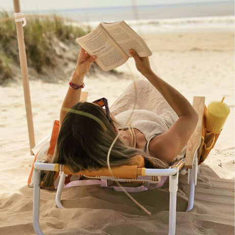 Silla reposera mochila reclinable Club Petates Amarillo