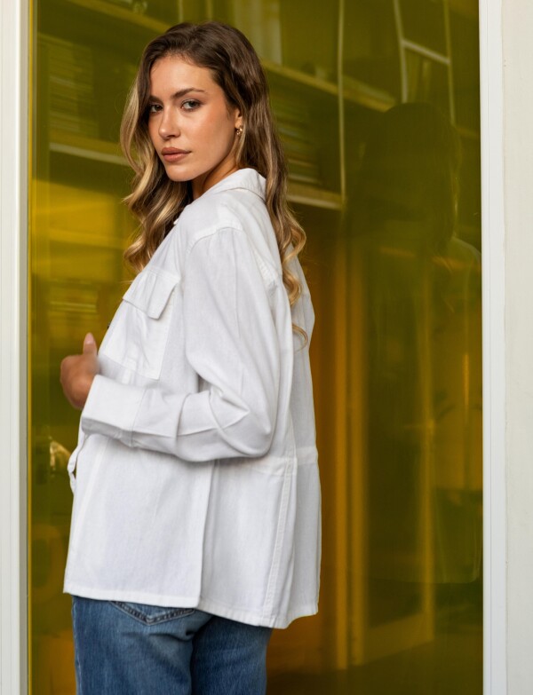 Sobrecamisa Lino BLANCO