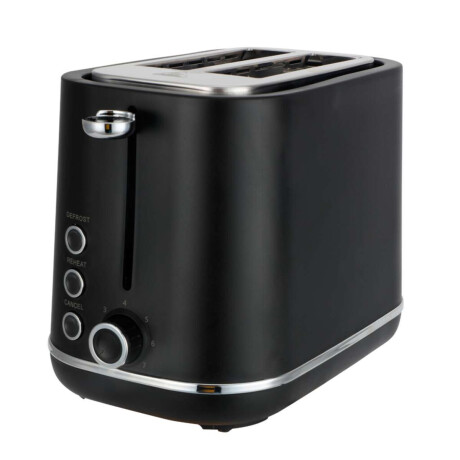 Tostadora para 2 panes AIWA Negra 850W Bandeja Removible y 7 Niveles AWTD1430