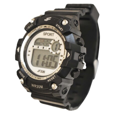 Reloj Deportivo Unisex de Pulsera Waterproof Pantalla Luz Negro/blanco