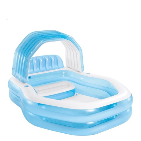 INTEX PISCINA FAMILIAR INFLABLE C/TOLDO & RESPALDO 550 LITROS Intex Piscina Familiar Inflable C/toldo & Respaldo 550 Litros