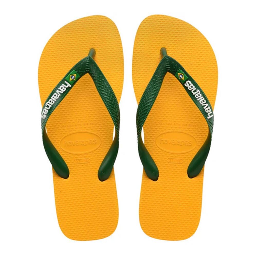Sandalias Havaianas Brasil Logo Hombre Amarillo Pop