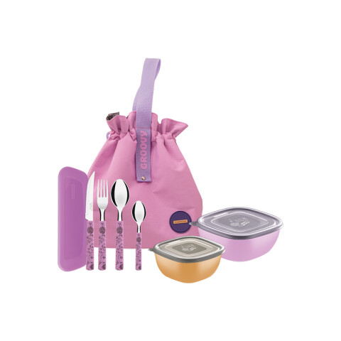 Juego lonchera térmica 8 piezas "GROOVY BREAKFAST" -TRAMONTINA TN9897