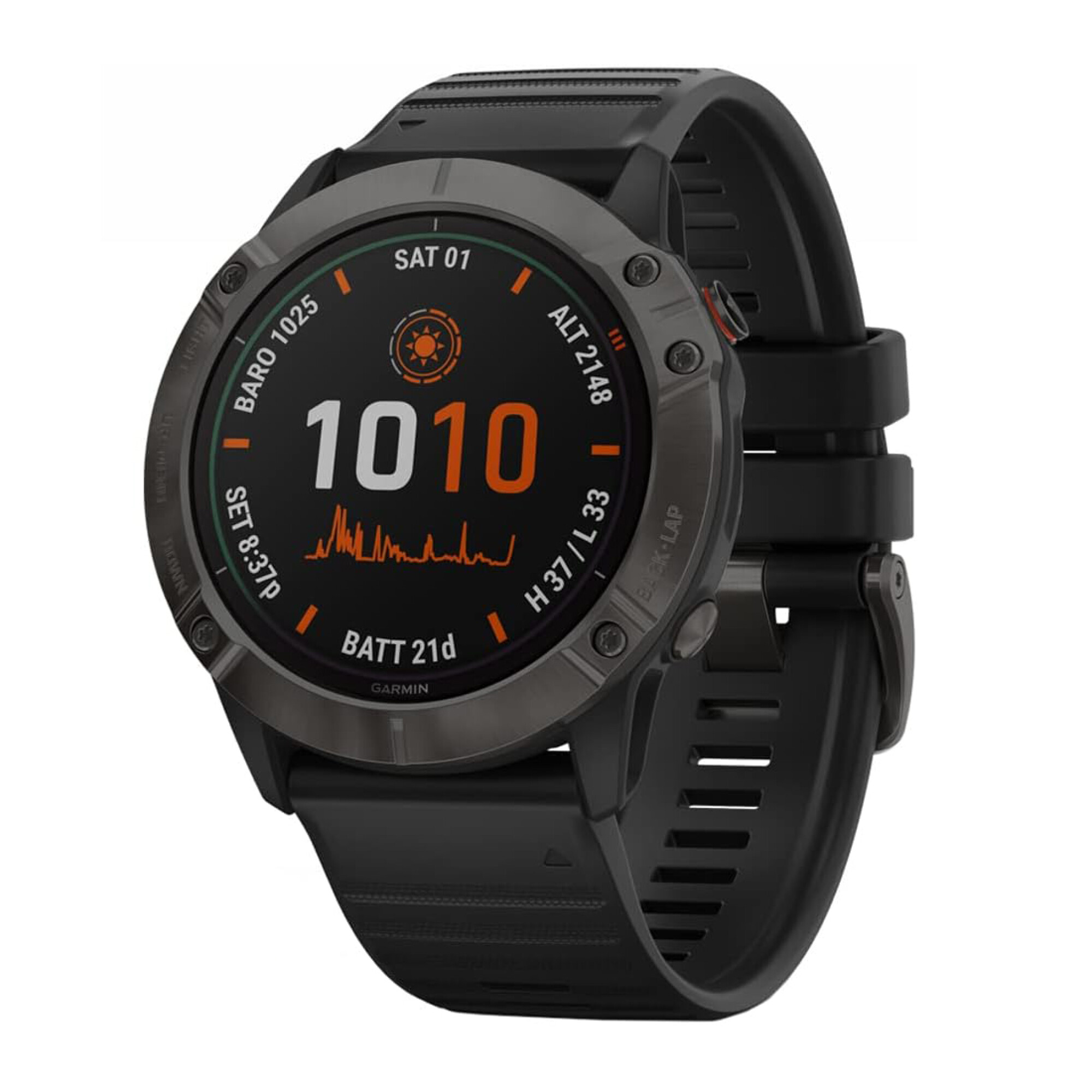 Smartwatch Garmin Fenix 6x Pro Solar 1.4 51mm GPS Wi-Fi - Gray