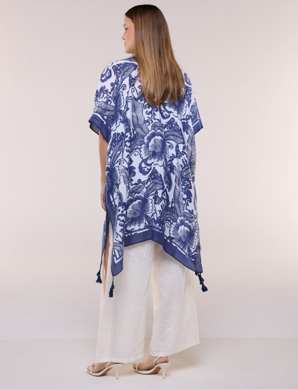 Kimono Flores AZUL