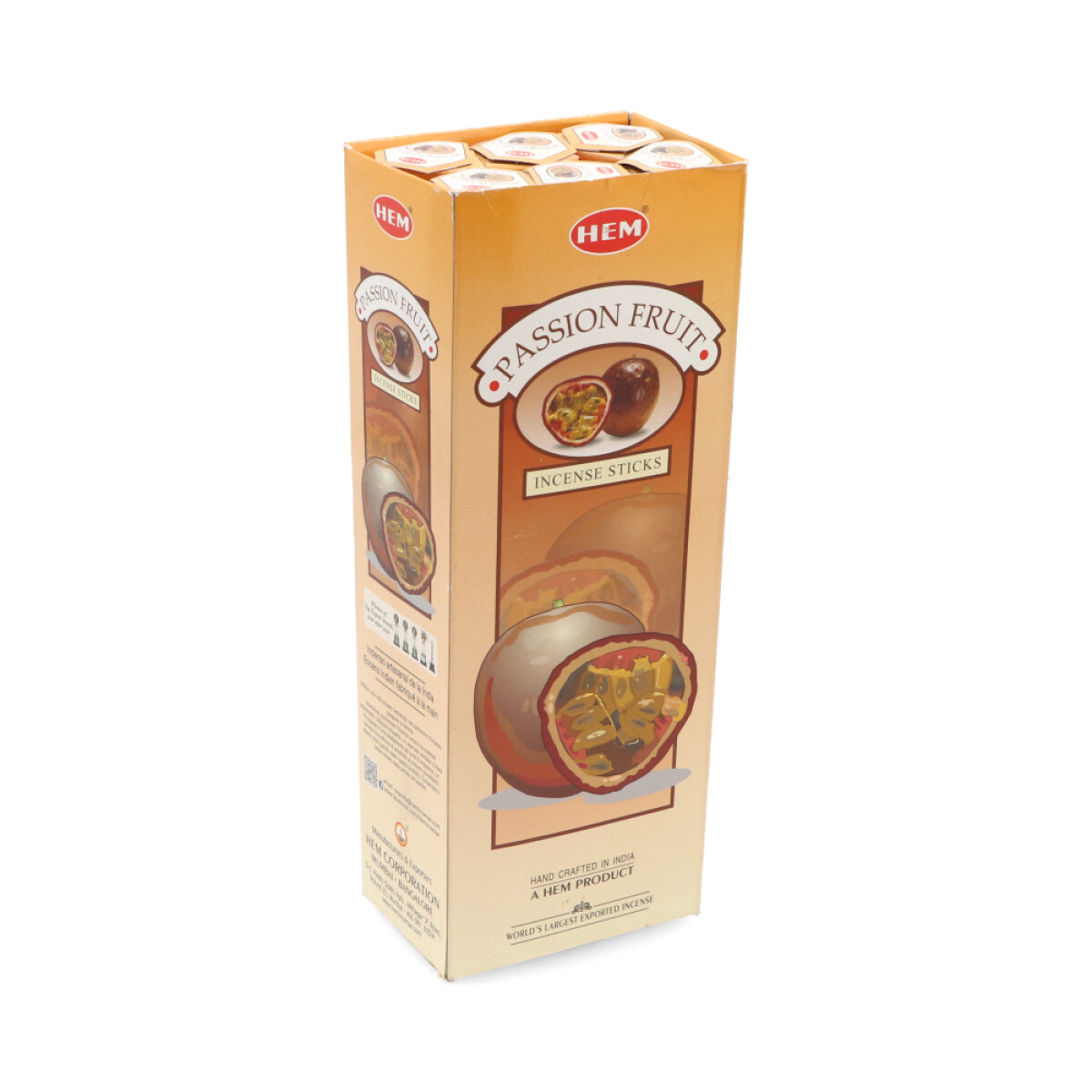 INCIENSO HEM CAJA HEXAGONAL X6 - Fruta De La Pasión 