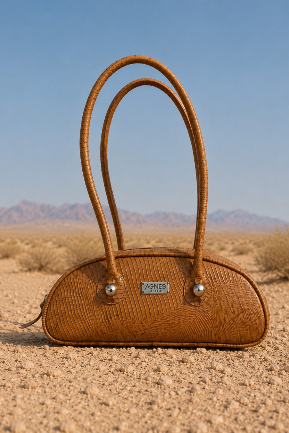 Baguette Bag Crocco Camel