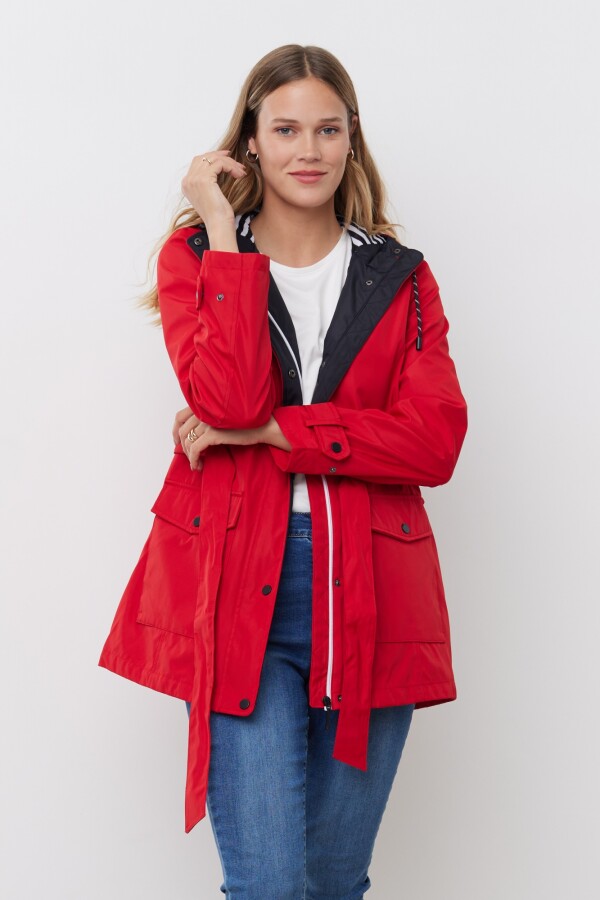 Gabardina Impermeable ROJO