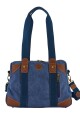 Bolso cartera de lona Azul