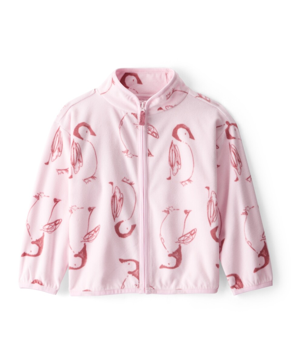 Campera de micropolar, diseño pingüinos 