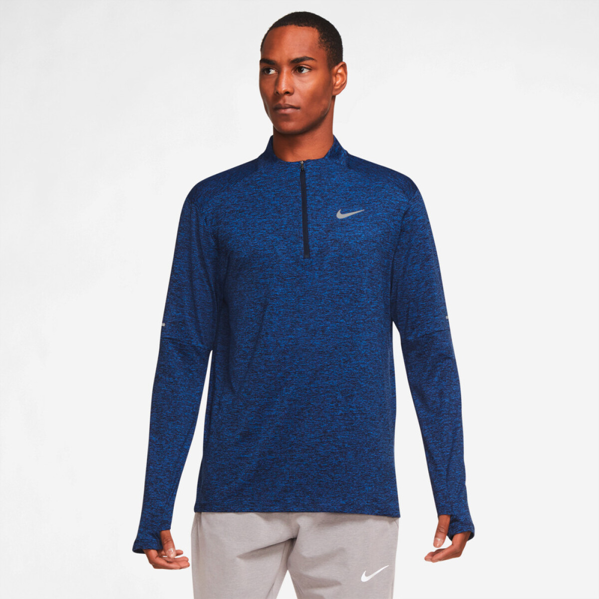 Remera Nike Dri-Fit Elmnt Top Hz de Hombre - Azul 