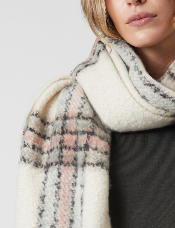 Bufandon Cuadros BEIGE/MULTI