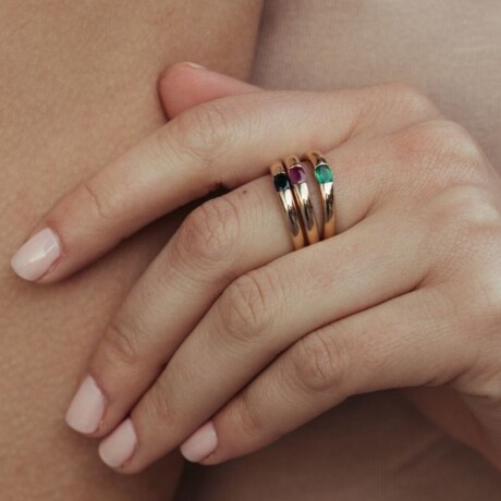 Set Fancy - Anillo Cartier + Alianzas Bombé en Oro 10k Set Fancy - Anillo Cartier + Alianzas Bombé en Oro 10k
