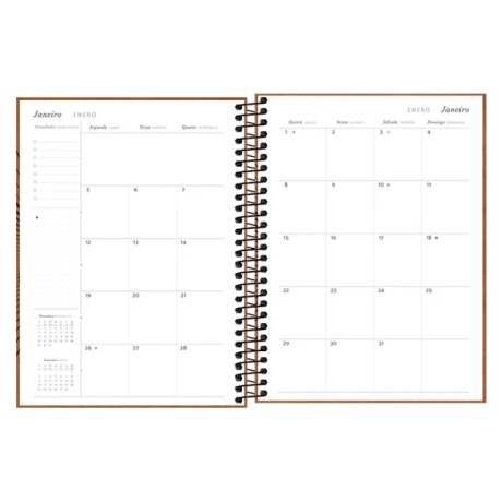 Agenda Tilibra 2026 Pratika Semanal Rojo