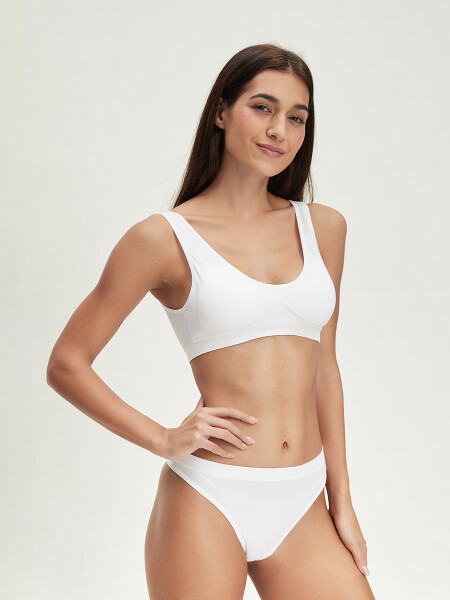 TOP BRETEL ANCHO SEAMLESS BLANCO