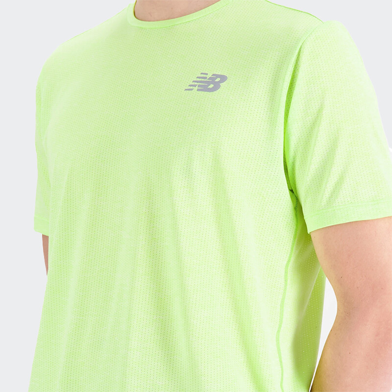Remera New Balance Impact Run Sleeve Amarillo