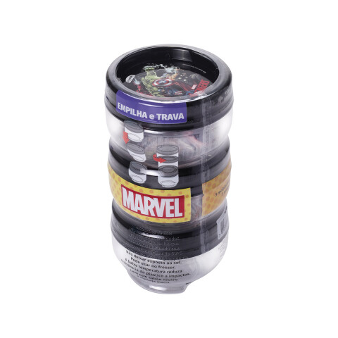 Pote Apilable X3 con Traba Avengers U
