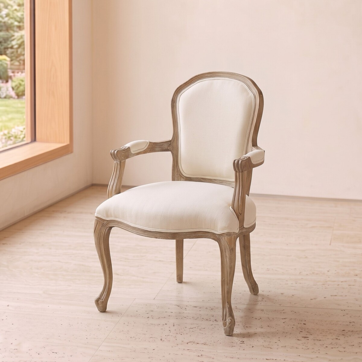 Silla de Roble con apoyabrazos - Lercorbu 