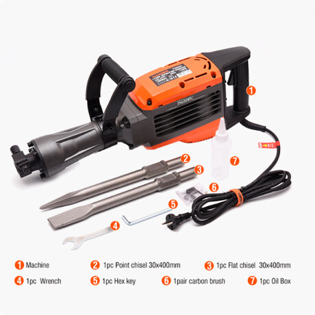 MARTILLO DEMOLEDOR 70J 1700W CON MALETIN ENC ACC PRO HARDEN ++ N/a