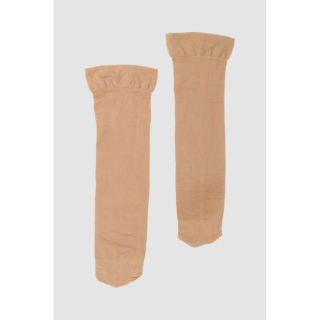 Medias 3/4 de microfibra para pantalón Beige